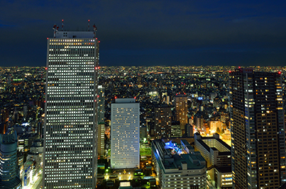 展望台から見た夜景